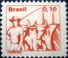 Selo postal do Brasil de 1979 Carreiro