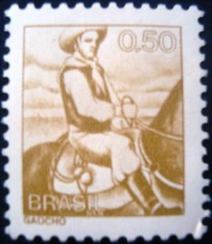 Selo postal Regular emitido no Brasil em 1979 - 587 N