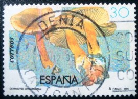 Selo postal da Espanha de 1995 Cinnamon Webcap Mushroom