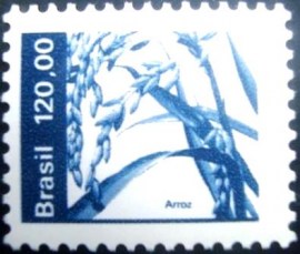 Selo postal do Brasil de 1984 Arroz M