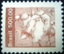 Selo postal do Brasil de 1982 Algodão
