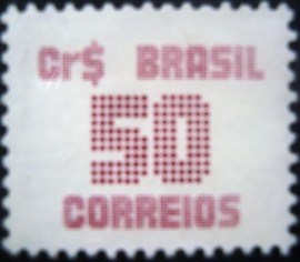 Selo postal do Brasil de 1985 Cifra Cr$ 50 - 633 N