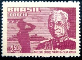 Selo postal do Brasil de 1958 Marechal Rondon