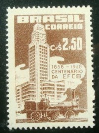 Selo postal de 1958 Central do Brasil