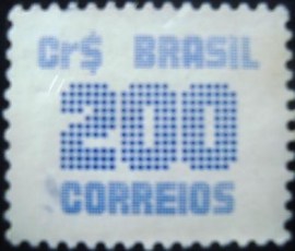 Selo postal do Brasil de 1985 Cifra Cr$ 200 - 636 N
