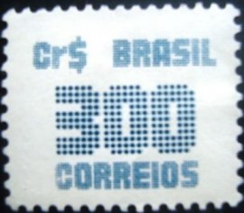Selo postal do Brasil de 1985 Tipo Cifra Cr$ 300 - 638 N