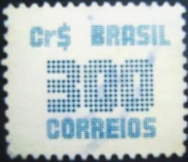 Selo postal do Brasil de 1985 Tipo Cifra Cr$ 300 - 638 U