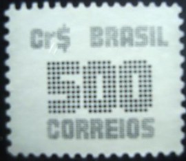 Selo postal do Brasil de 1985 Tipo Cifra Cr$ 500 - 639 N