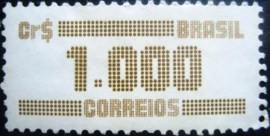 Selo postal do Brasil de 1986 Tipo Cifra Cr$ 1000 - 640 N