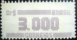 Selo postal do Brasil de 1985 Tipo Cifra Cr$ 30005 - 642 N