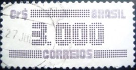 Selo postal do Brasil de 1985 Tipo Cifra Cr$ 3000 - 642 U
