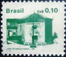 Selo postal Regular emitido no Brasil em 1986 - 644 U
