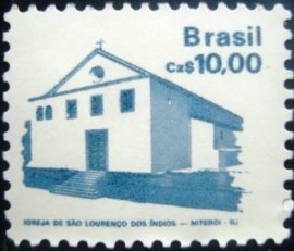 Selo postal Regular emitido no Brasil em 1987 - 650 N