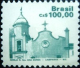 Selo postal Regular emitido no Brasil em 1987 - 653 M