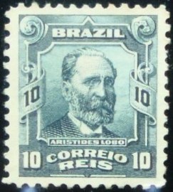 Selo postal do Brasil de 1906 Aristides Lobo
