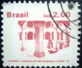 Selo postal Regular emitido no Brasil em 1988 - 661 U