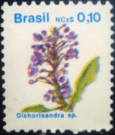 Selo postal Regular emitido no Brasil em 1989 - 669 M