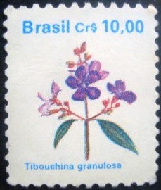 Selo postal regular emitido no Brasil em 1990 - 679 N