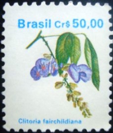 Selo postal regular emitido no Brasil em 1990 - 681 M