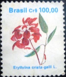 Selo postal regular emitido no Brasil em 1990 - 682 N