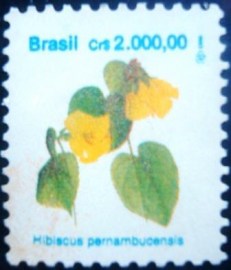 Selo postal regular emitido no Brasil em 1992 - 687 M