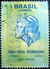 Selo postal regular emitido no Brasil em 1993 - 697 U