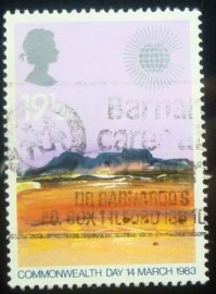 Selo postal do Reino Unido de 1983 Desert