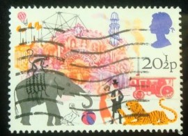 Selo postal do Reino Unido de 1983 Performing Animals