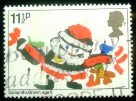 Selo postal do Reino Unido de 1981 Father Christmas