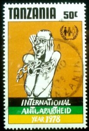 Selo postal da Tanzânia de 1978 African in Chains