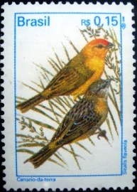 Selo postal regular emitido no Brasil em 1995 718 M