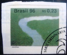 Selo postal regular emitido no Brasil em 1996 719 MCC