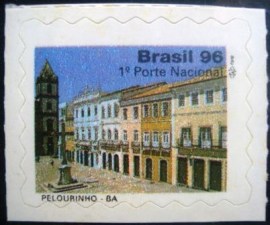 Selo postal regular emitido no Brasil em 1997 727 M