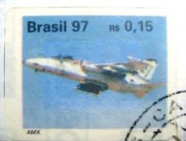 Selo postal regular emitido no Brasil em 1997 733 U