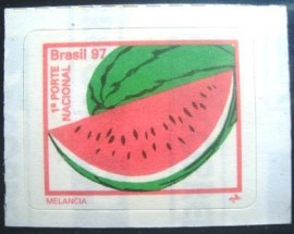 Selo postal regular emitido no Brasil em 1997 734 M