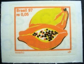 Selo postal regular emitido no Brasil em 1997 737 M