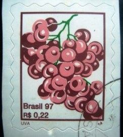 Selo postal regular emitido no Brasil em 1997 742 U