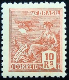 Selo postal do Brasil de 1939 Aviação 10