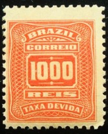Selo postal do Brasil de 1906 Cifra ABN 1000