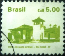 Selo postal Regular emitido no Brasil em 1988 - 662 U