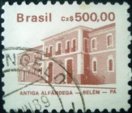 Selo postal Regular emitido no Brasil em 1988 - 655 U