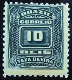 Selo postal do Brasil de 1906 Cifra ABN 10