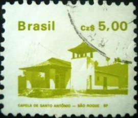 Selo postal Regular emitido no Brasil em 1986 - 649 U