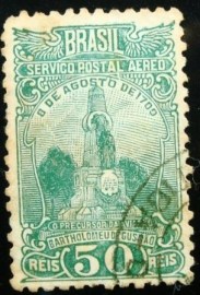 Selo postal do Brasil de 1934 Bartholomeu de Gusmão