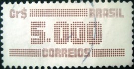Selo postal do Brasil de 1985 Tipo Cifra Cr$ 3000 - 643 U