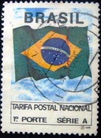 Selo postal regular emitido no Brasil em 1992 - 692x U