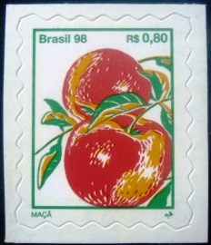 Selo postal regular emitido no Brasil em 1998 - 755 M