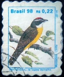 Selo postal regular emitido no Brasil em 1998  758 U