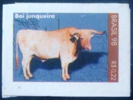 Selo postal regular emitido no Brasil em 1998  762 M