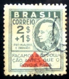 Selo postal do Brasil de 1931 Revolução de 1930 2+1$